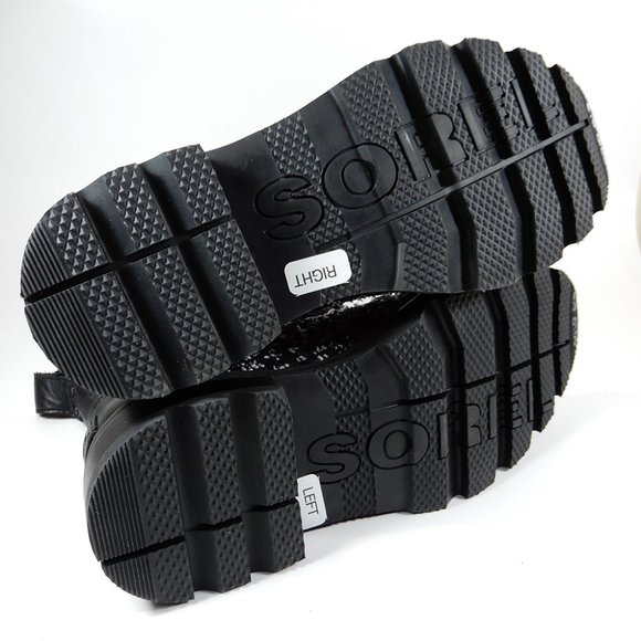 SOREL Lennox Lace Waterproof Shearling BOOTS Size 6.5 Black Leather NEW $200 - Picture 10 of 12